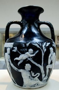 The Portland Vase, made between AD 5 and AD 25.