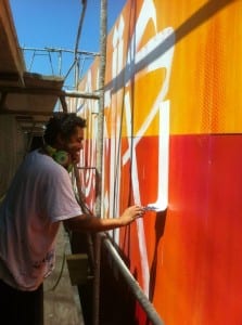 Massive graffiti art installation to save ocean.